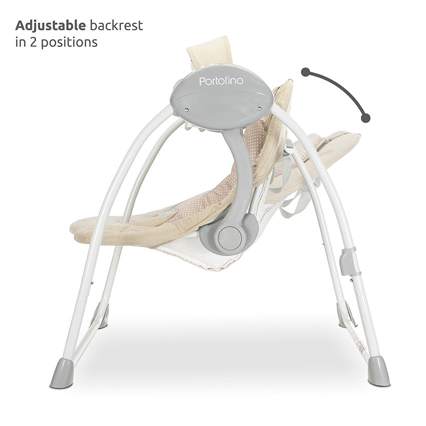 Hamaca Columpio Automático Portofino de Lorelli | Desde 0 Meses hasta 9 kg azul