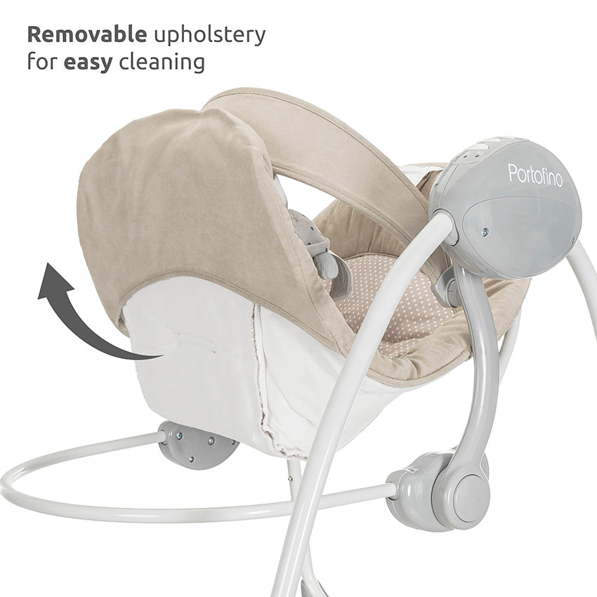 Hamaca Columpio Automático Portofino de Lorelli | Desde 0 Meses hasta 9 kg azul