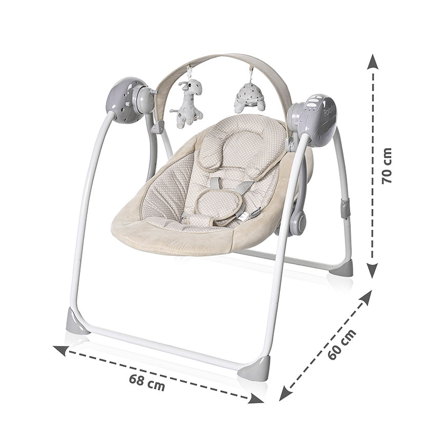 Hamaca Columpio Automático Portofino de Lorelli | Desde 0 Meses hasta 9 kg azul