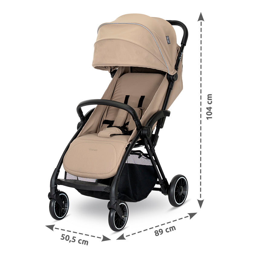 Silla de paseo con cierre automático hasta 22 kilos Quick gris