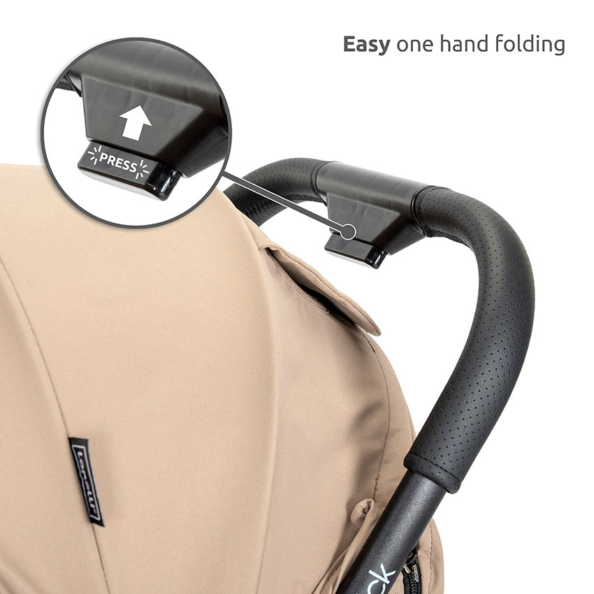 Silla de paseo con cierre automático hasta 22 kilos Quick negra