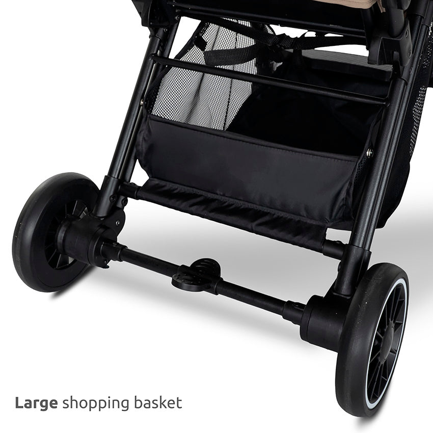 Silla de paseo con cierre automático hasta 22 kilos Quick negra