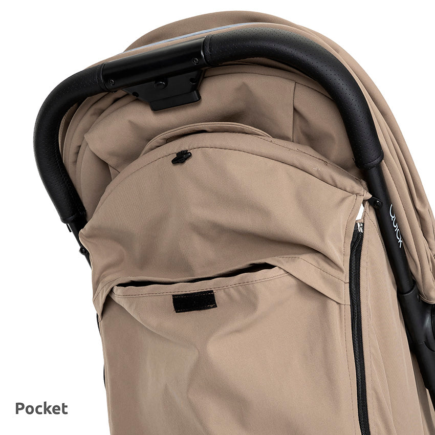 Silla de paseo con cierre automático hasta 22 kilos Quick negra