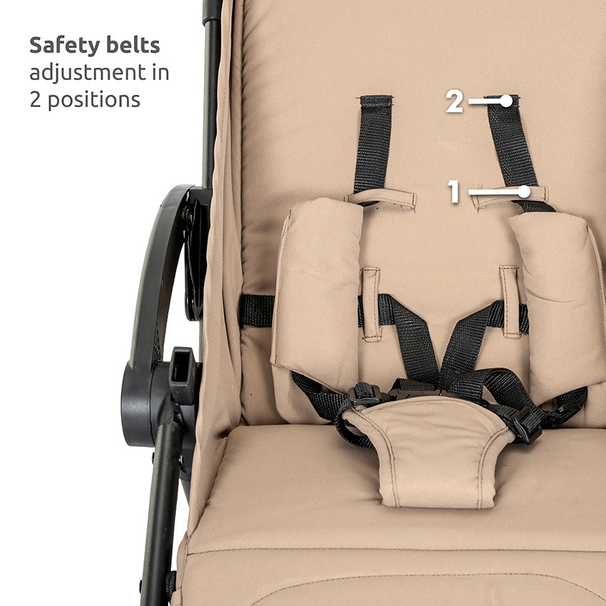 Silla de paseo con cierre automático hasta 22 kilos Quick negra