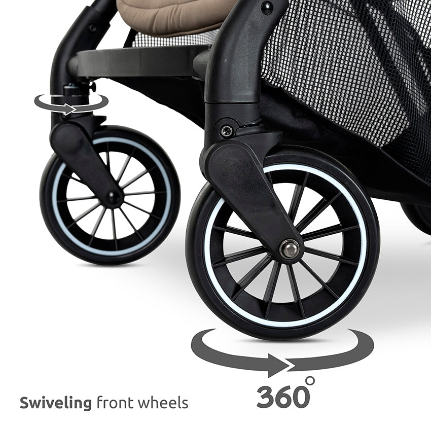 Silla de paseo MAKAYA con asiento giratorio 360° de Lorelli  verde– hasta 22 kg