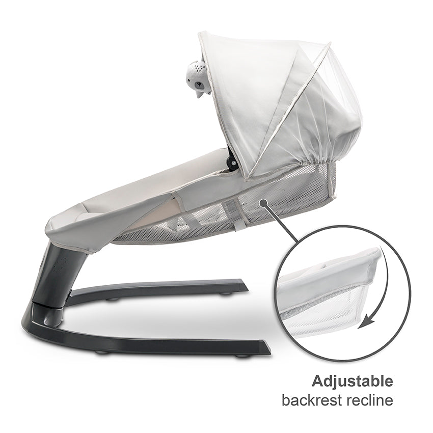 Hamaca automática Siena Lorelli con Bluetooth y control remoto gris