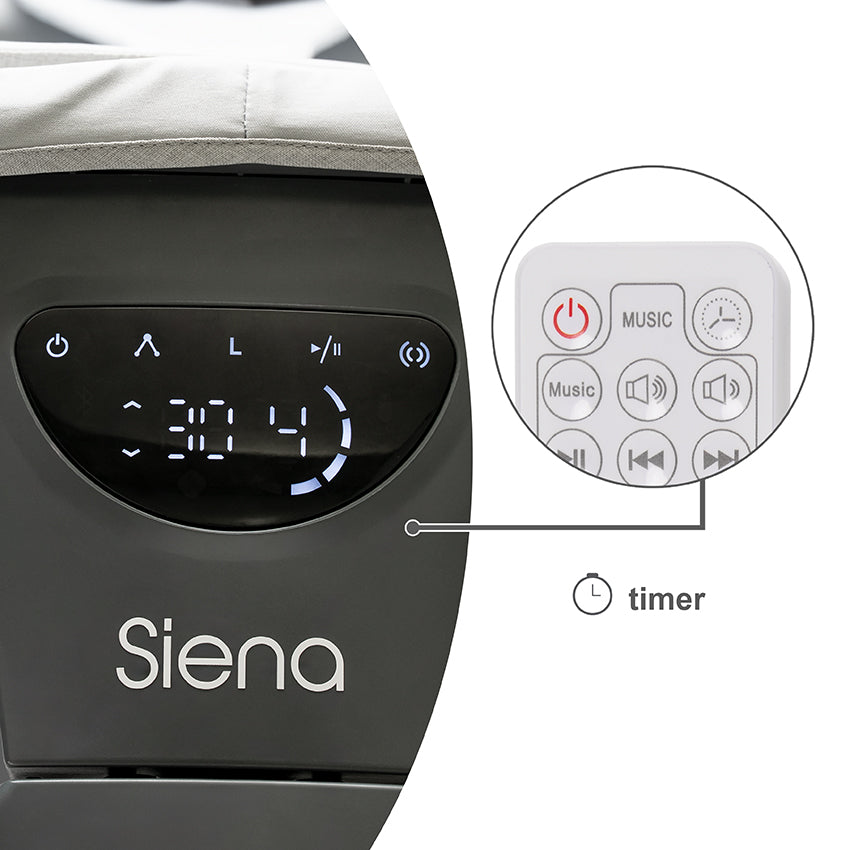 Hamaca automática Siena Lorelli con Bluetooth y control remoto gris