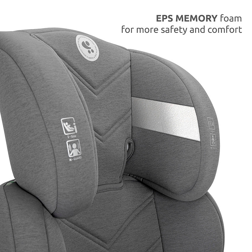 Silla de coche Lorelli GT i-Size | Uso con cinturón o Isofix, de 100 a 150 cm Gris