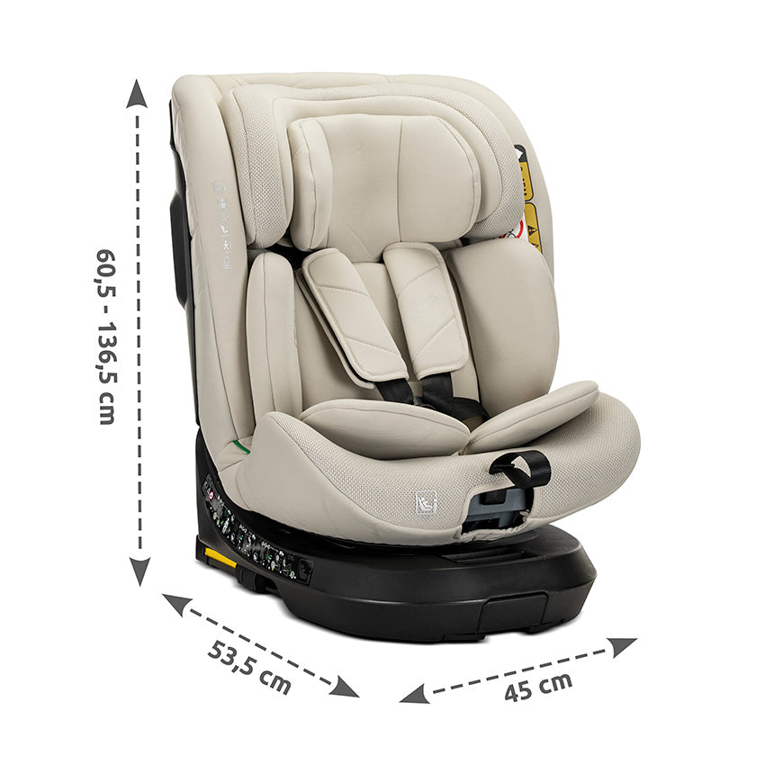 Lorelli Solaris 360º i-Size (40–150 cm) negra – Seguridad y Rotación Total