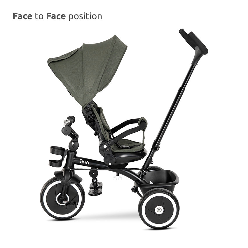 Triciclo Tino gris con rotacion de Lorelli