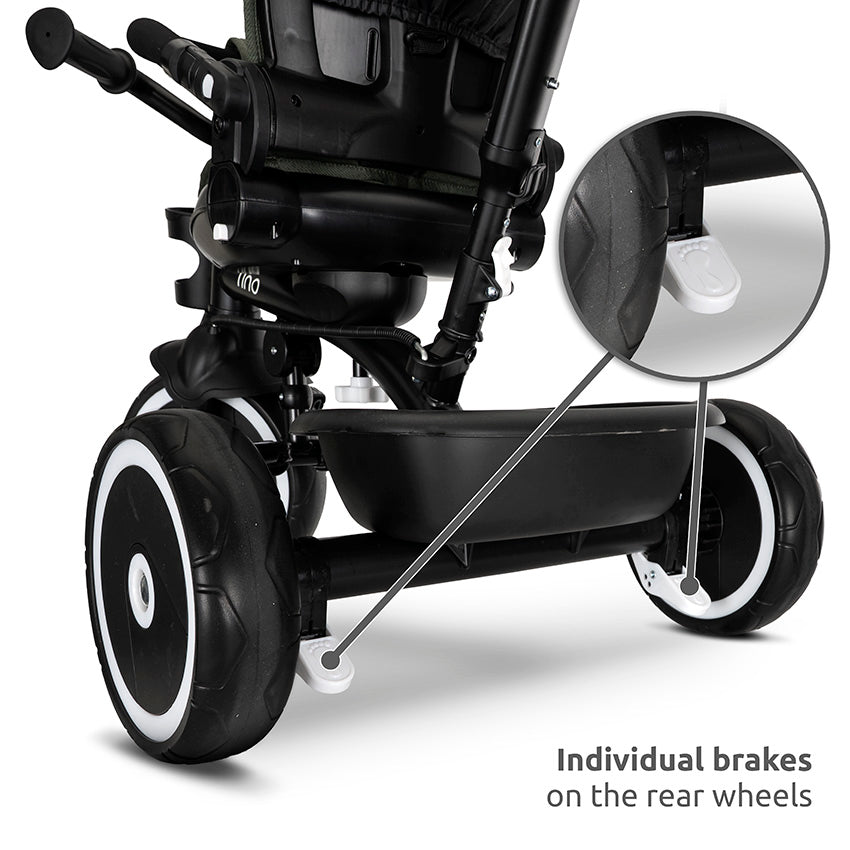 Triciclo Tino gris con rotacion de Lorelli