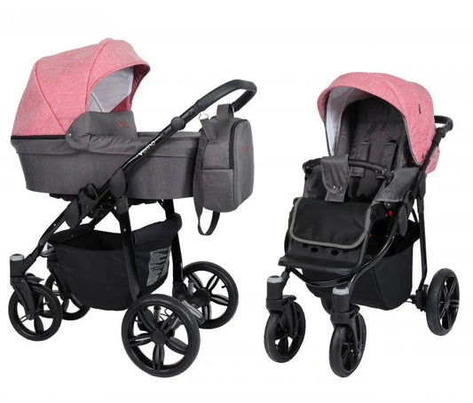 Carro de bebe Kunert verino 2 en 1 rosa