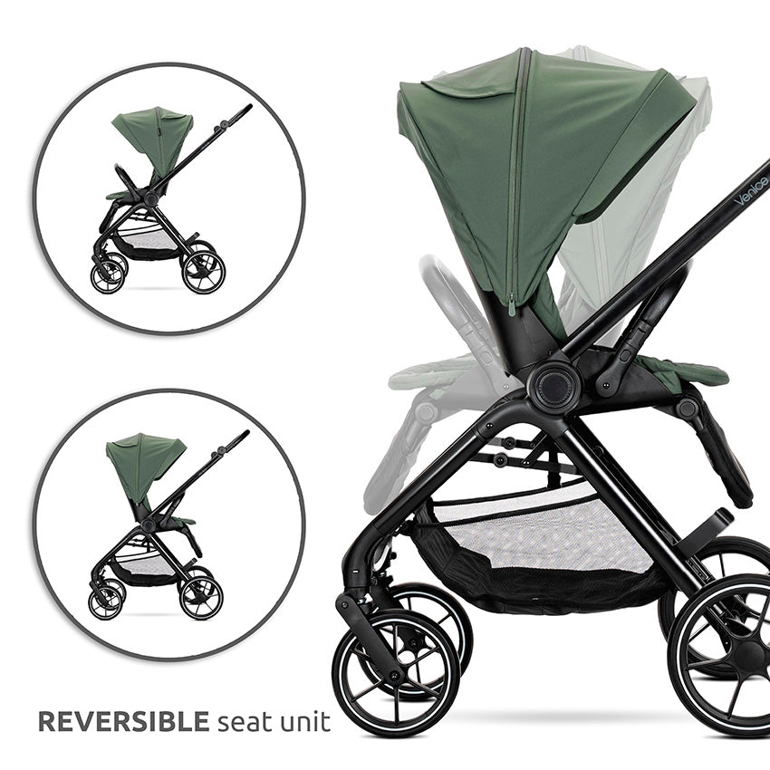 Carro de bebe Lorelli Venice 3 en 1 gris