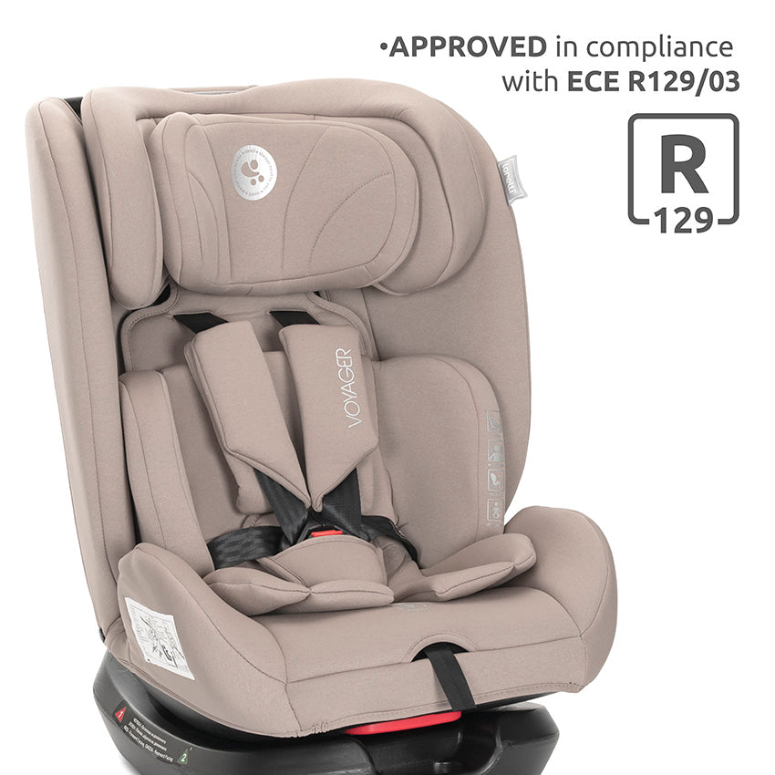 Silla de coche Voyager i-Size Lorelli con cinturón 40-150 cm rosa