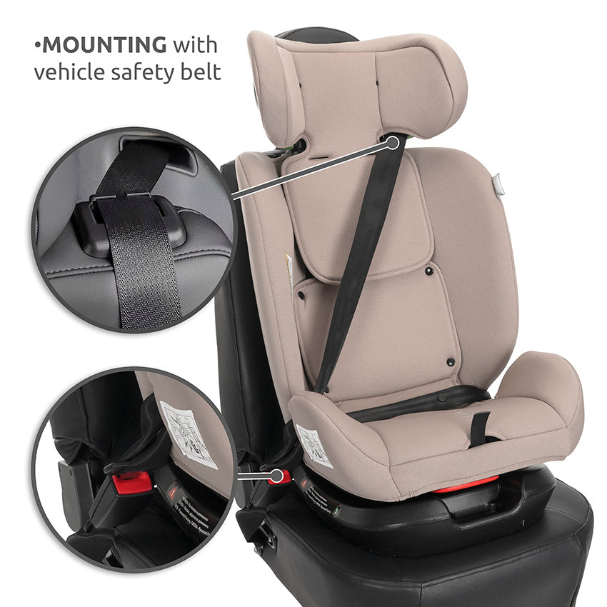 Silla de coche Voyager i-Size Lorelli con cinturón 40-150 cm gris