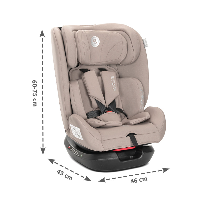 Silla de coche Voyager i-Size Lorelli con cinturón 40-150 cm rosa