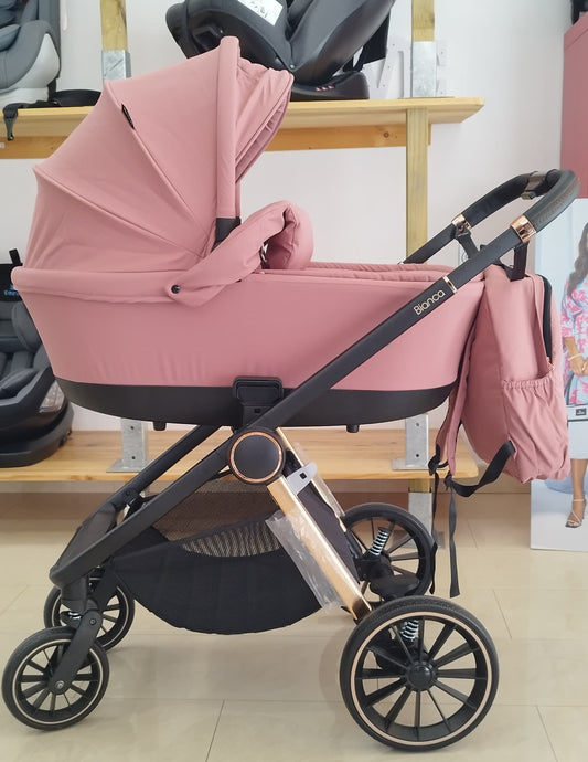 Carro de bebe Lorelli Bianca 3 en 1 Rosa