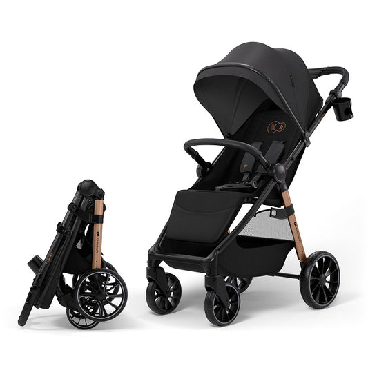 Silla de Paseo Kinderkraft Grande 2 hasta 22 kg negra | Reclinable, Cómoda y Todoterreno