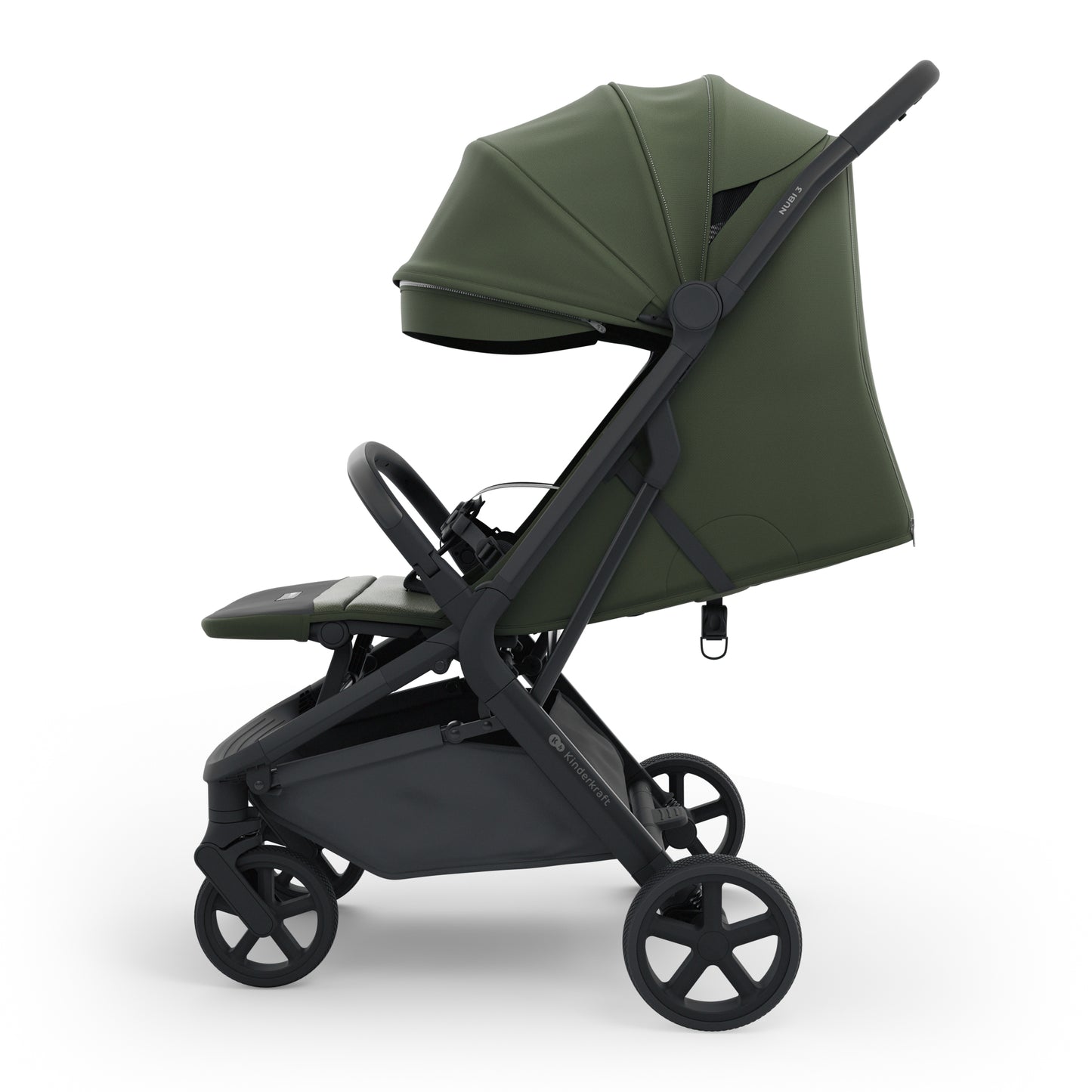 Silla de Paseo NUBI 3 de Kinderkraft  verde– Ultraligera, Compacta y Perfecta para Viajar