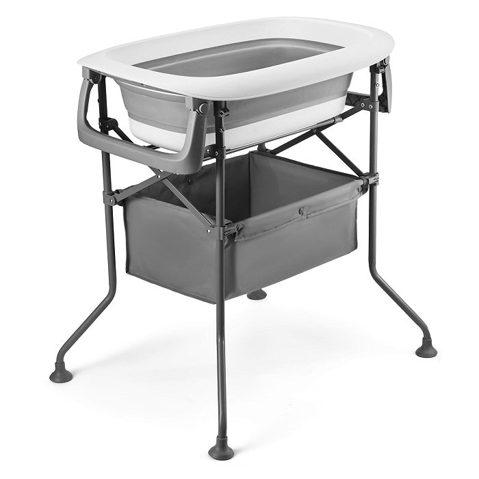 Bañera Plegable Kinderkraft BUBBLY para Bebé | Compacta, Antideslizante y Fácil de Guardar
