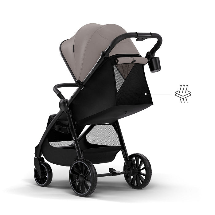 Silla de Paseo Kinderkraft Grande 2 hasta 22 kg Gris | Reclinable, Cómoda y Todoterreno