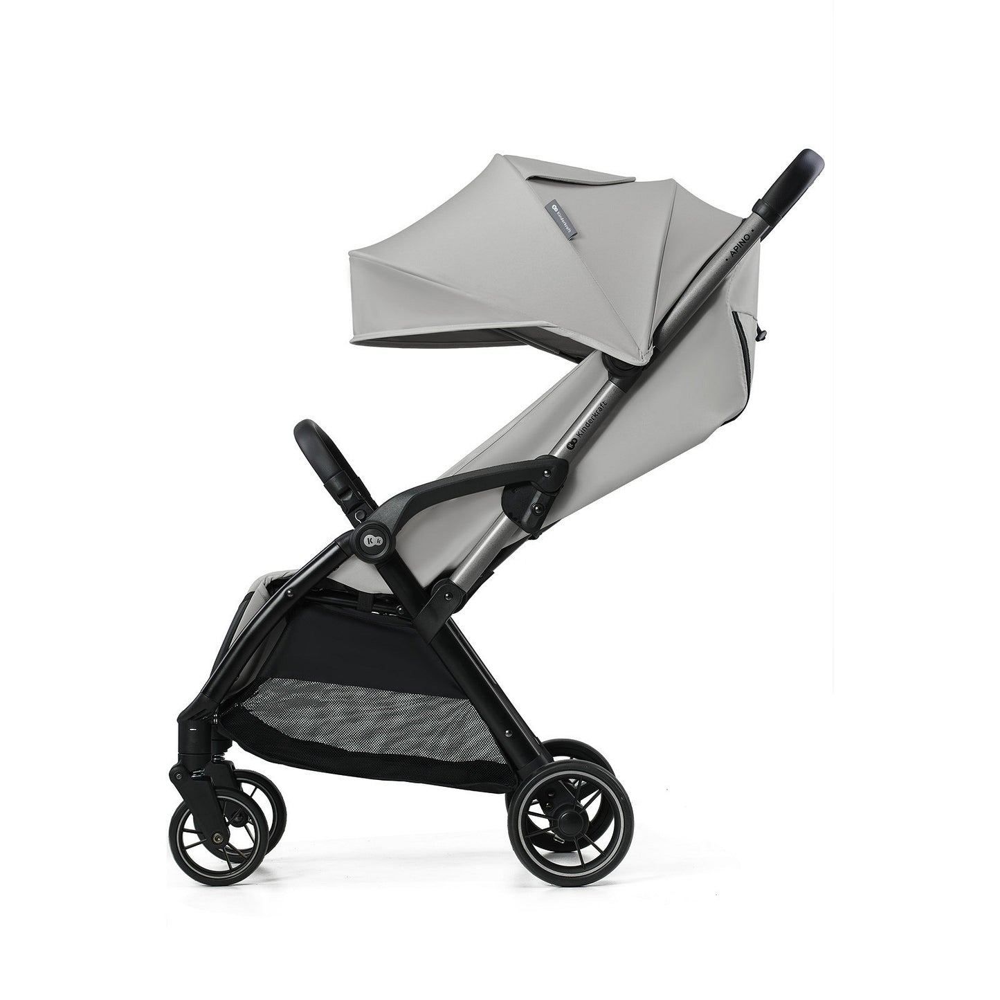 Silla de Paseo gris  Kinderkraft APINO Ligera y Compacta | Plegado Automático AUTO FOLDING hasta 22 kg