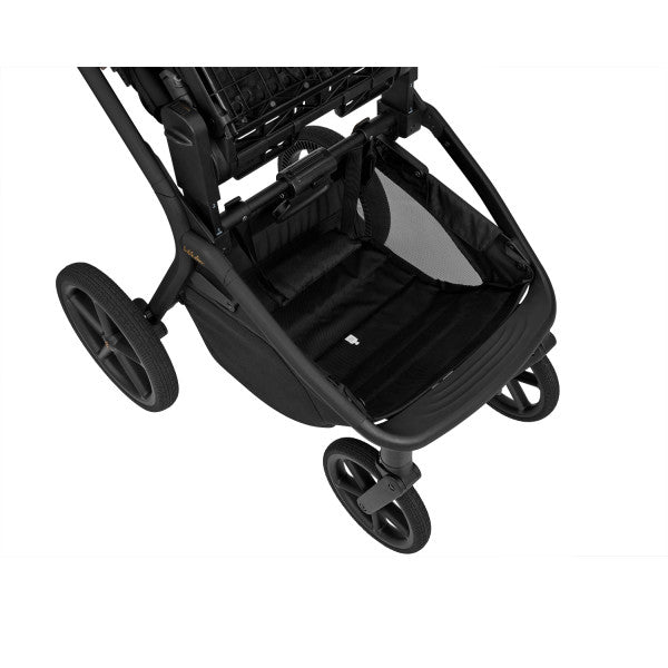 Carrito de Bebé 2 en 1 Goya Platinum Negro con Capazo Plegable – KikkaBoo