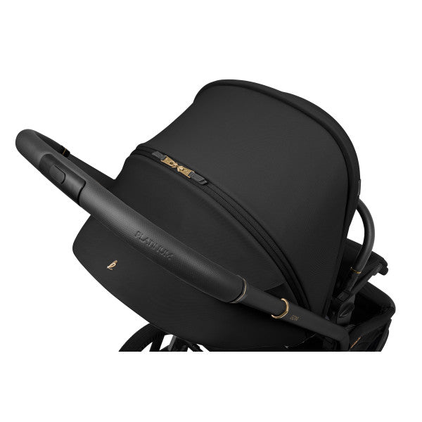 Carrito de Bebé 2 en 1 Goya Platinum Negro con Capazo Plegable – KikkaBoo