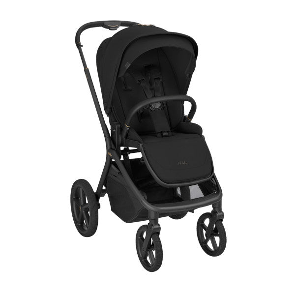 Carrito de Bebé 2 en 1 Goya Platinum Negro con Capazo Plegable – KikkaBoo