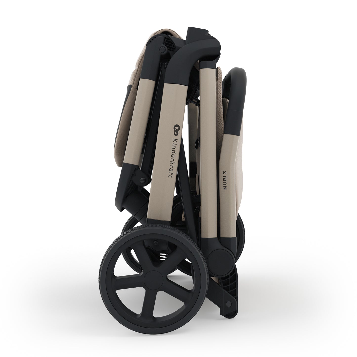 Silla de Paseo NUBI 3 de Kinderkraft  Beige– Ultraligera, Compacta y Perfecta para Viajar