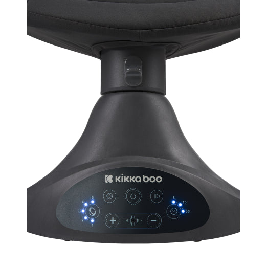 Hamaca automática Codie Kikka Boo con Bluetooth y control remoto gris oscuro