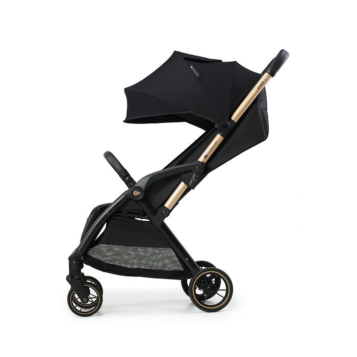 Silla de Paseo negra  Kinderkraft APINO Ligera y Compacta | Plegado Automático AUTO FOLDING hasta 22 kg
